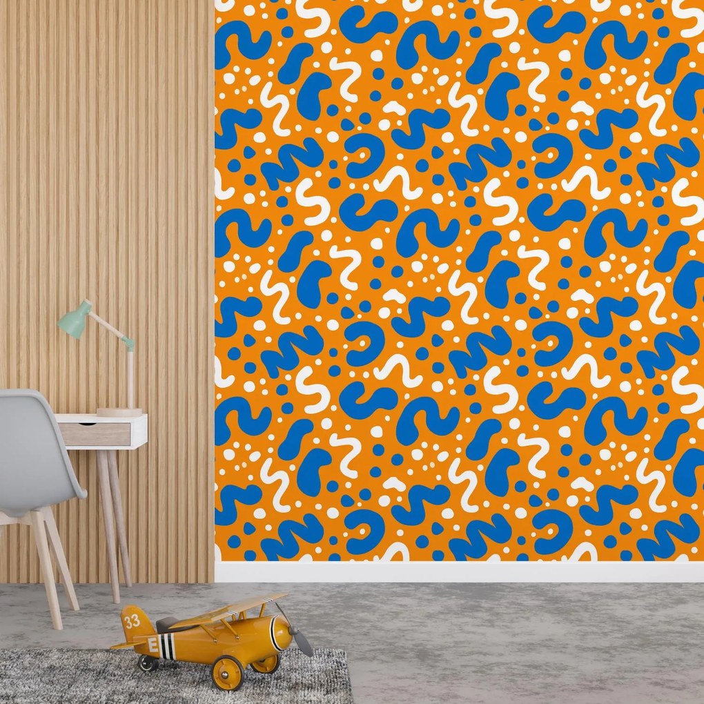 Fotótapéta - Színes tapéta játékos mintával (147x102 cm)