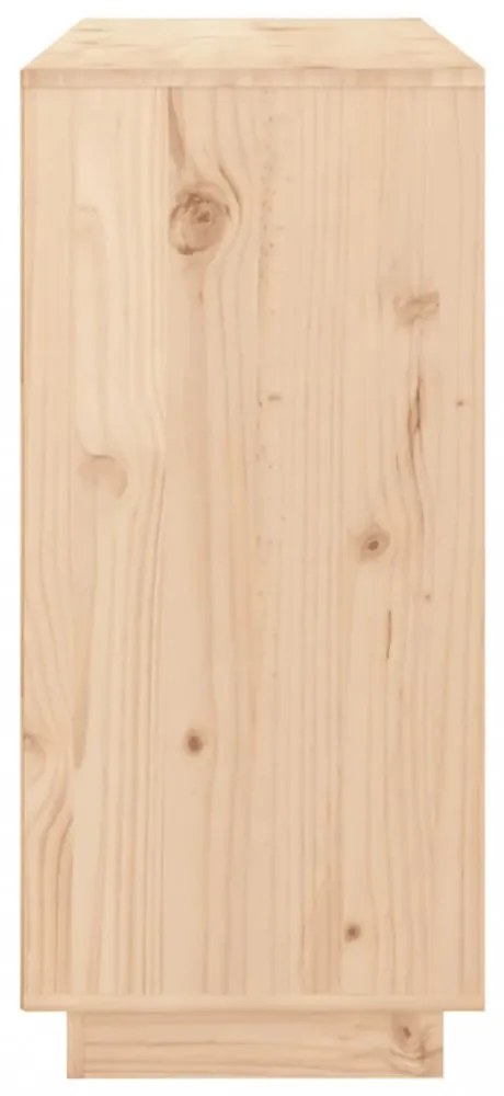 tömör fenyőfa tálalószekrény 111 x 34 x 75 cm
