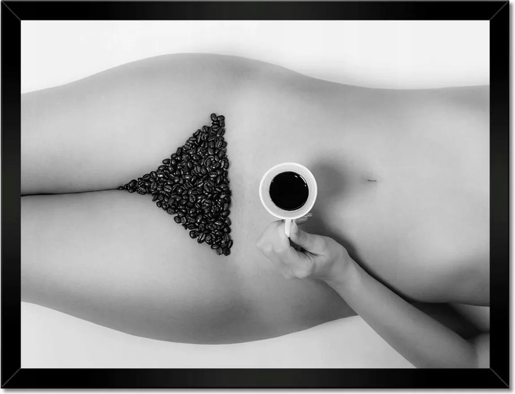 Poszterek keretben 40x30 Reggeli kávé, mint a tejszín