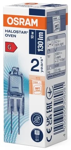 10 darabos készlet: HALOSTAR sütőizzó G4/10W/12V 2700K - Osram