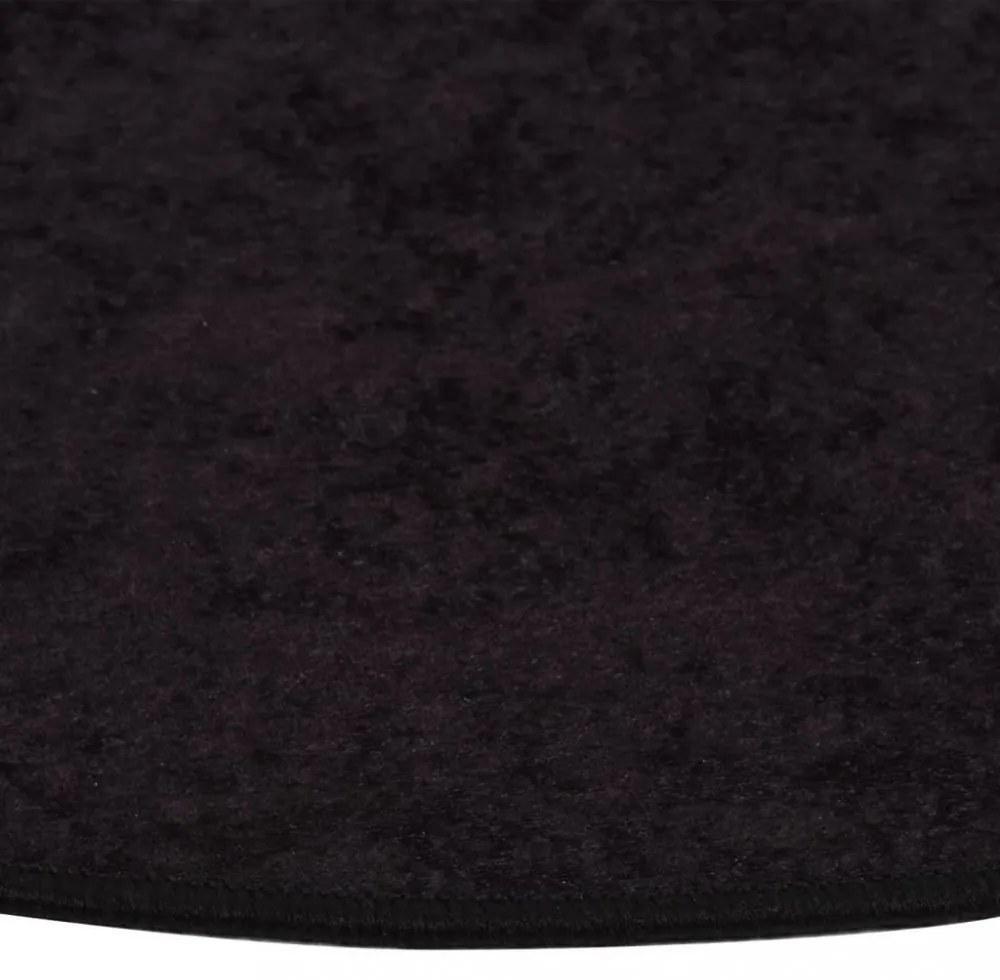 antracitszürke csúszásmentes mosható szőnyeg φ 120 cm