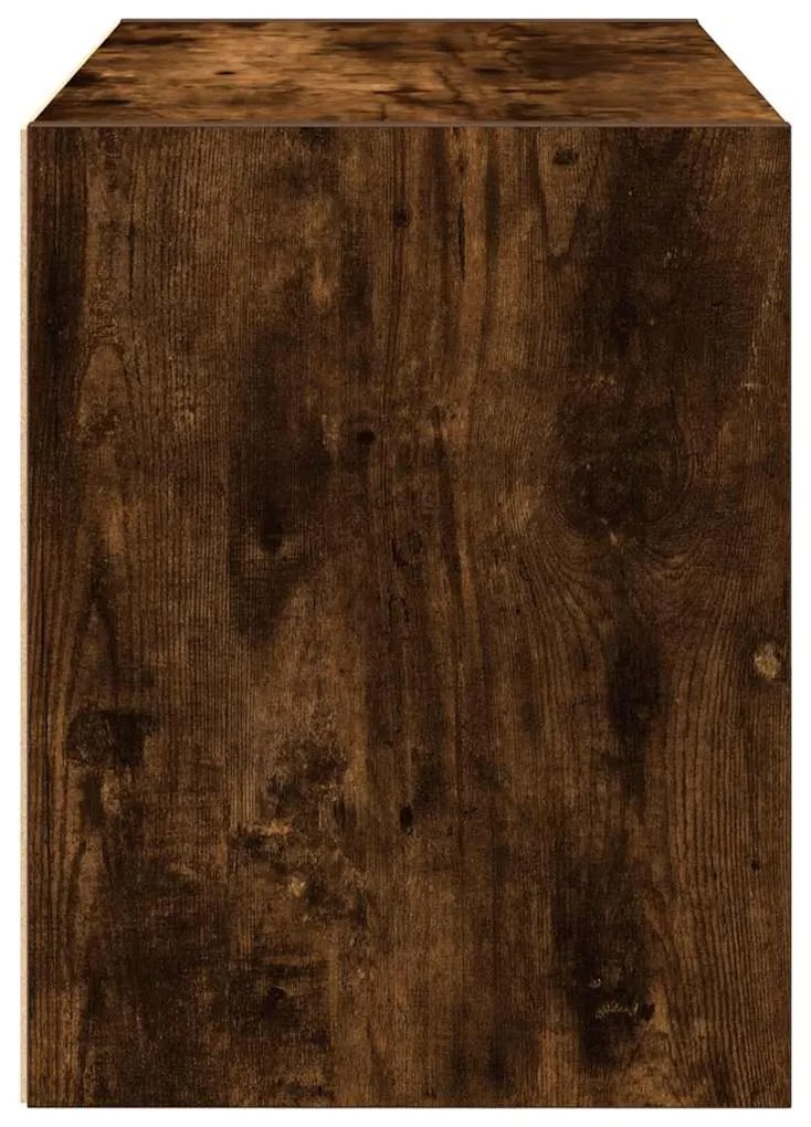 szekrény 2 fiókkal füstölt tölgy 60x31x40 cm gépi forgácsolt fa