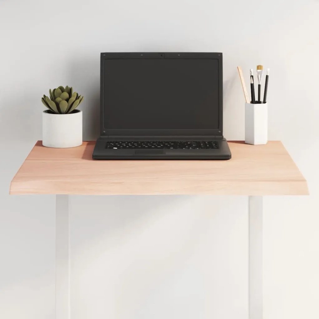 asztallap 60x40x2 cm kezeletlen tömörfa tölgyfa élőszegélyes