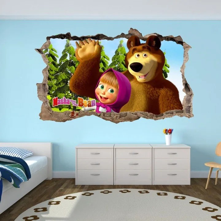 Masha and the Bear falmatrica 47x77cm