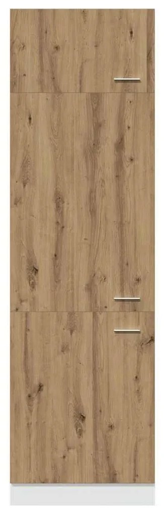 “Lyon” kézműves tölgy szerelt fa szekrény hűtőhöz