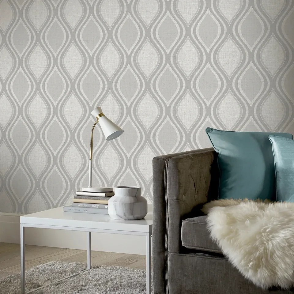Arthouse Signature 1 Curve szürke geometrikus vlies tapéta – 295101