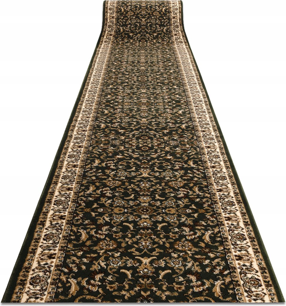 Futószőnyeg Royal 120 cm Összekötő Zöld Hagyományos Klasszikus Előszoba ^*Q1175