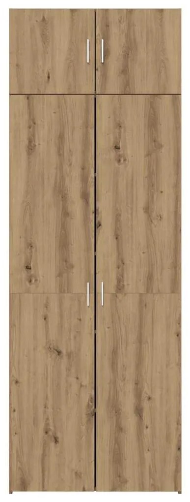 Tárolószekrény kézműves tölgy 80 x 42.5 x 225 cm Faanyag