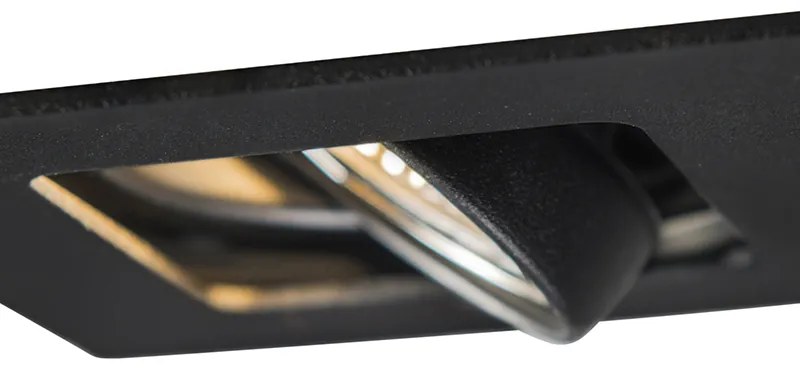 Modern okos süllyesztett spotlámpa fekete, WiFi GU10-zel - Artemis