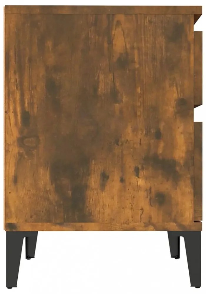 2 db füstös tölgy színű éjjeliszekrény 40x35x50 cm