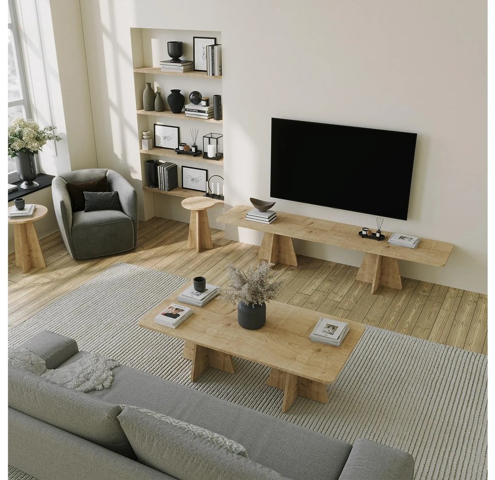 TV asztal Kabivo (zafír tölgy). Akció -22%. 1095459
