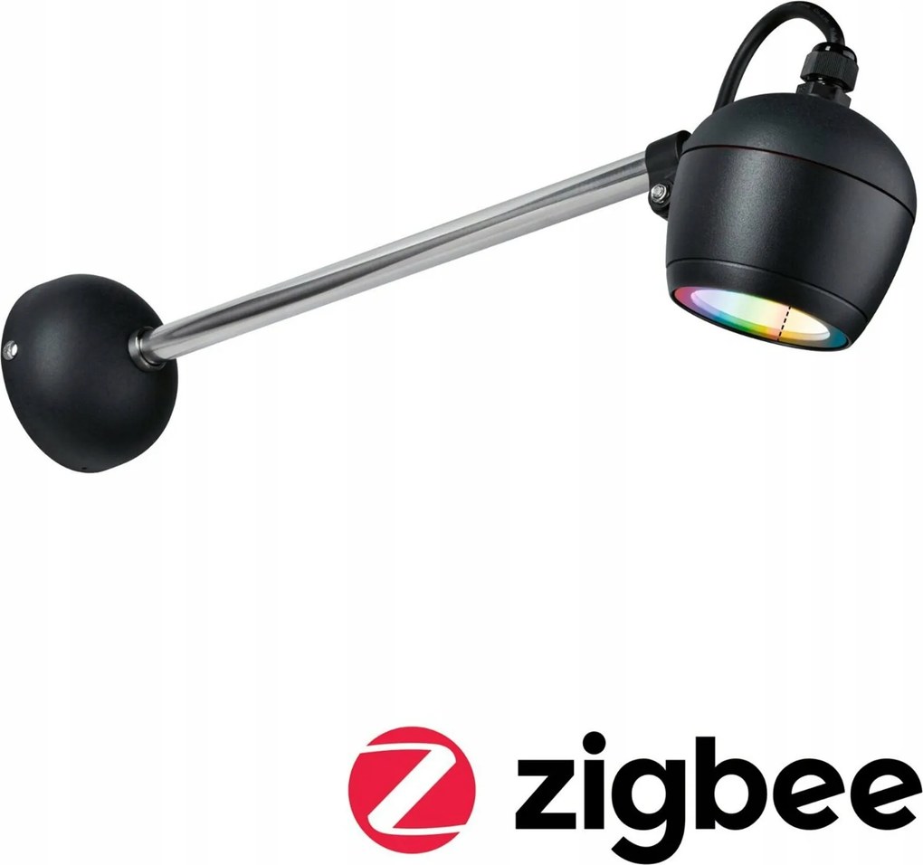 Paulmann Kikolo Zigbee Rgbw kültéri fali lámpa, antracit, 6,
