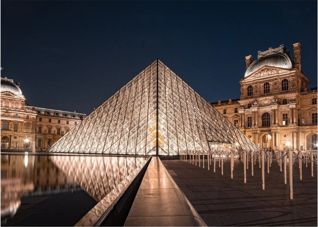 Kép - Louvre éjjel (70x50 cm)