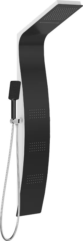 Mexen Bali zuhanypanel, fekete/fehér - 7622-03-71