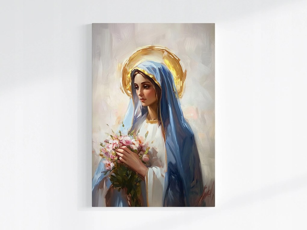 Poszter Szűz Mária Virágokkal 80x120