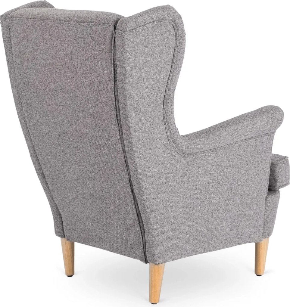 Fotel Wypoczynkowy EVAN 2 z Podnóżkiem Szary