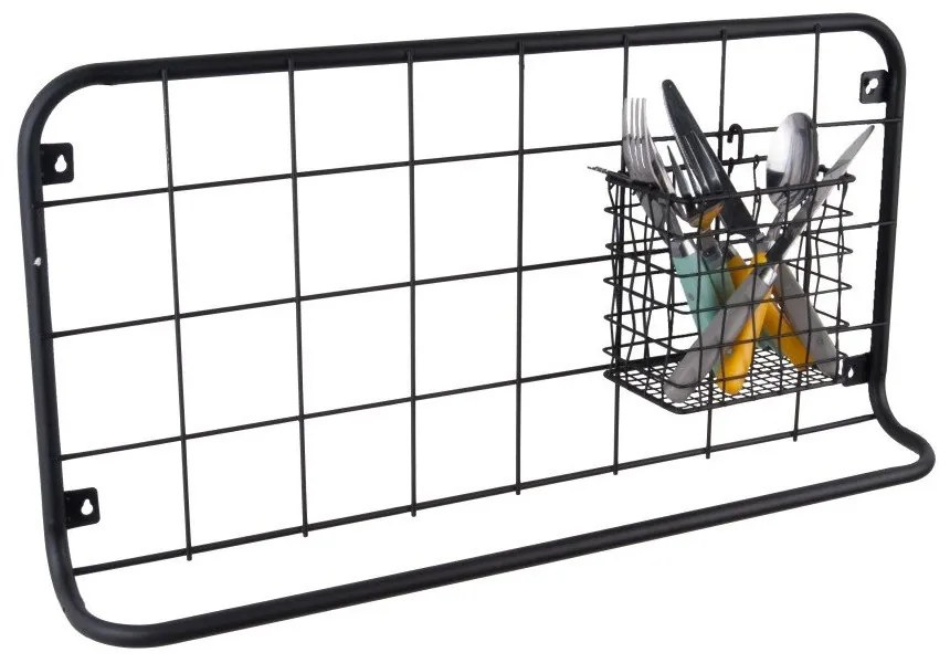 Open Grid fekete fali szervező - PT LIVING