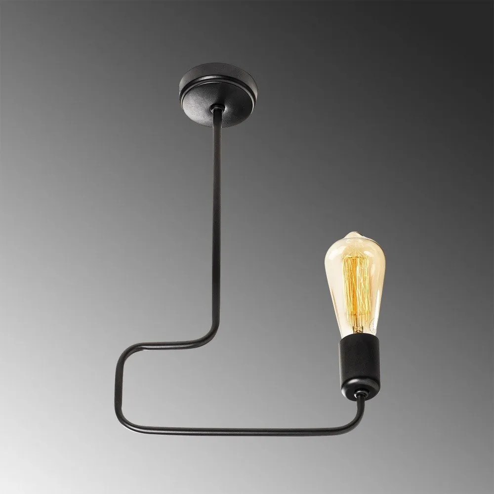 Penelope fekete fém függőlámpa - Opviq lights