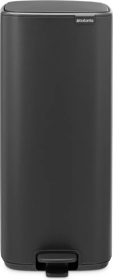 Sötétszürke acél pedálos szemetes 30 l Bo – Brabantia