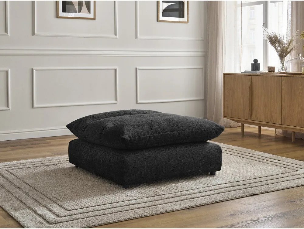 Fekete zsenília lábtartó Neil – Bobochic Paris