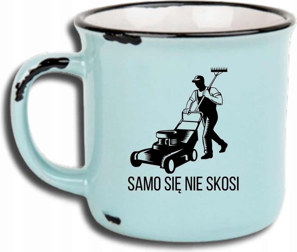 Bögre Kék Retro Vicces Ajándék Apák Napja Nem Nyírja Le Magát