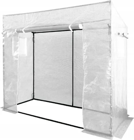 Kerti fehér paradicsom fólia 200 x 77 x 168 cm