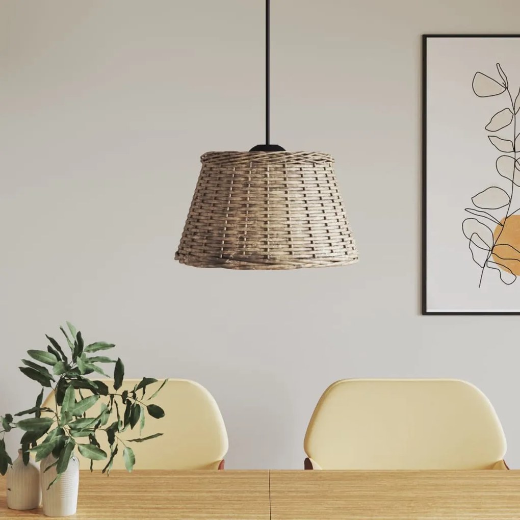 barna fonott mennyezeti lámpaernyő Ø50 x 30 cm