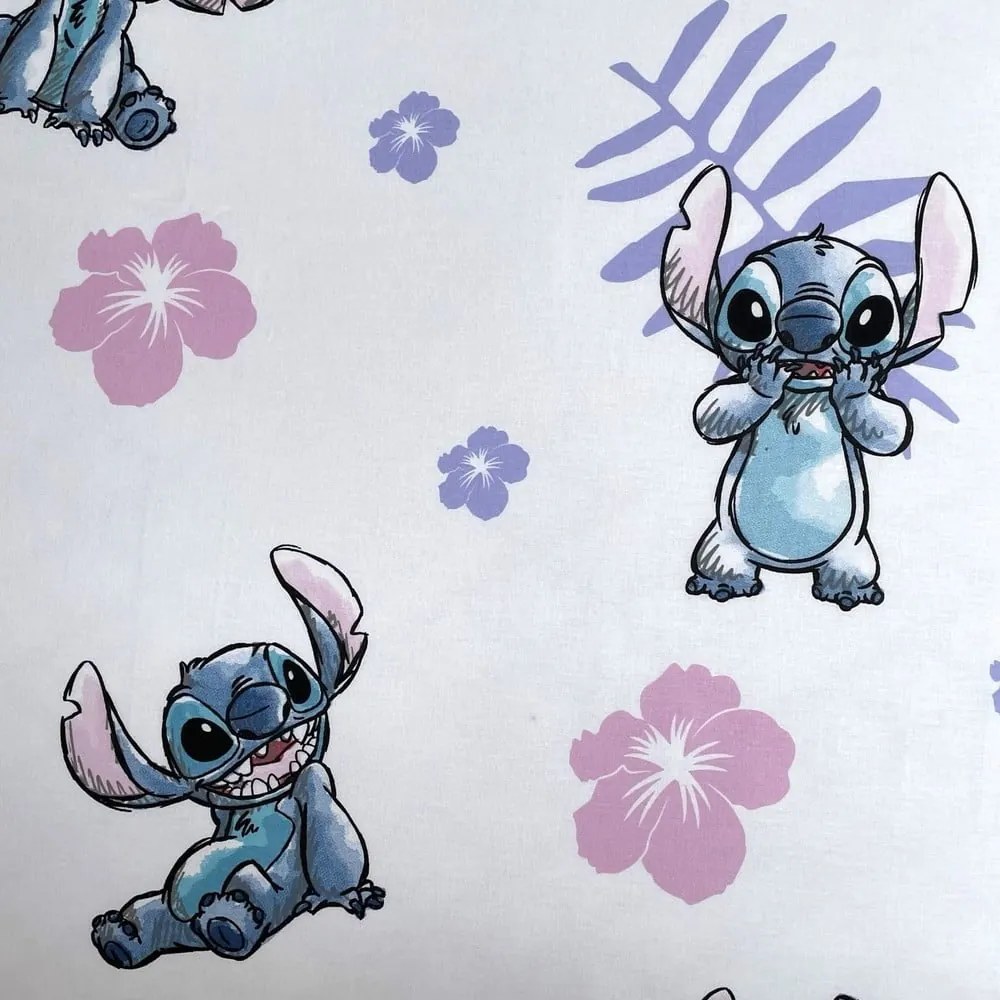 Gumis egyszemélyes pamut gyerek lepedő 90x200 cm Lilo and Stitch – Jerry Fabrics