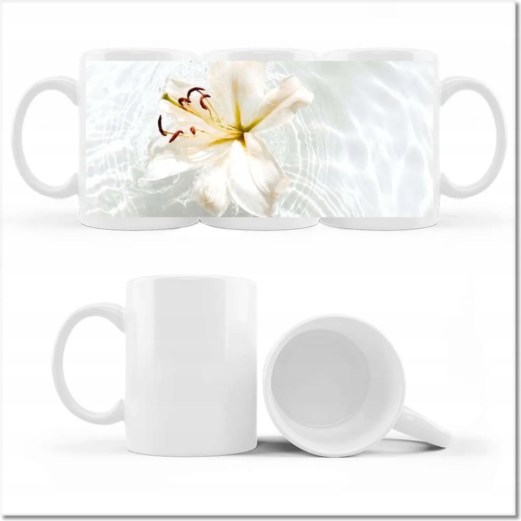 Fotó bögre Virág a vízen Név