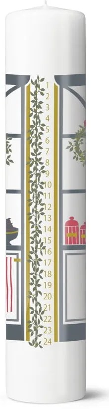 Gyertya karácsonyi mintával, égési idő 56 ó Holmegaard Christmas – Holmegaard