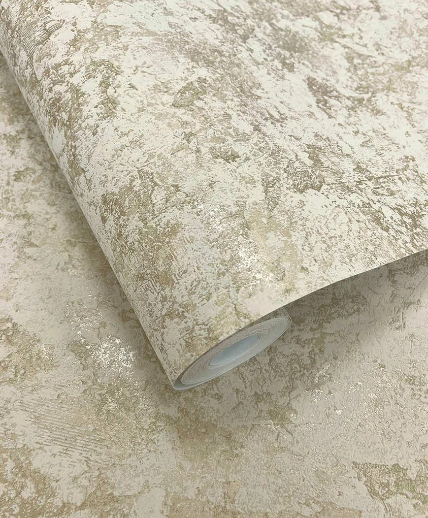 Holden Decor Essence Pyrite krém fémhatású vakolathatású vlies tapéta – 66260