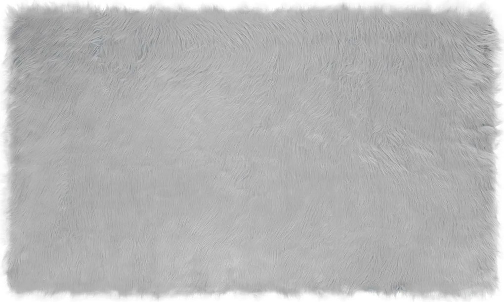 vidaXL Műgyapjú Szőnyeg Tafalla Szürke 100 x 200 cm Poliészter