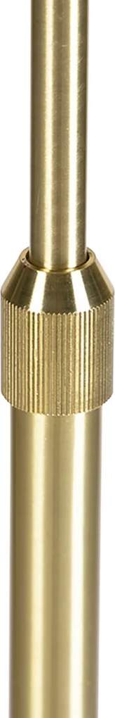 Állólámpa állítható arany, világosbarna árnyékolóval 50 cm - Parte