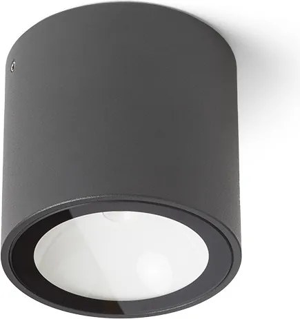 RENDL SENZA R mennyezeti lámpa antracit átlátszó üveg 230V LED 6W IP65 3000K