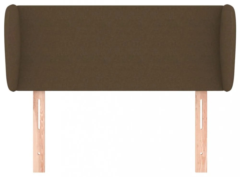 sötétbarna szövet fejtámla 93x23x78/88 cm
