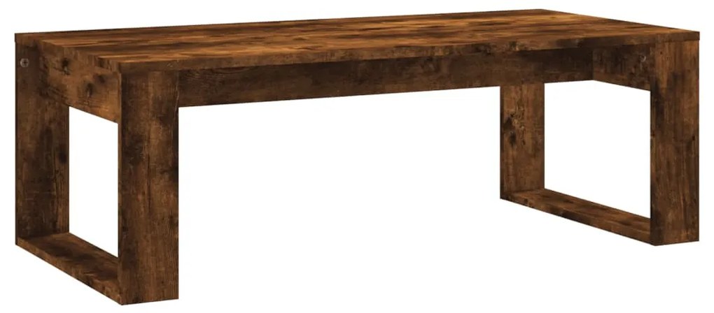 füstös tölgy színű szerelt fa dohányzóasztal 102x50x35 cm