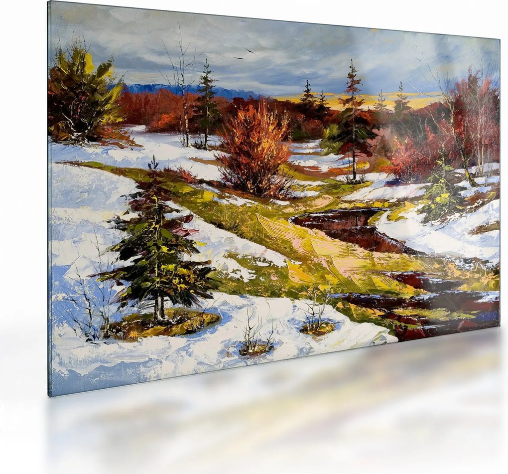 Kép - A tavasz érkezése (üvegen) (70x50 cm)