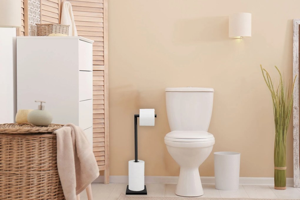 Álló WC papír tartó Black 322744