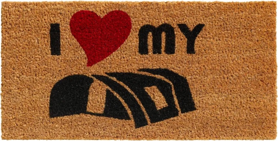 Lábtörlő kókuszszőnyeg lépcsőnyomtatással