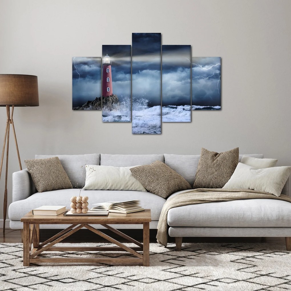 Kép - Világítótorony egy sziklán (150x105 cm)