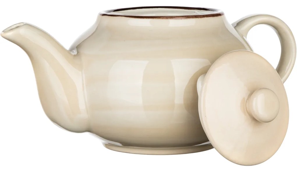 Banquet PALAS kerámia teáskanna, 0,9 l, krém