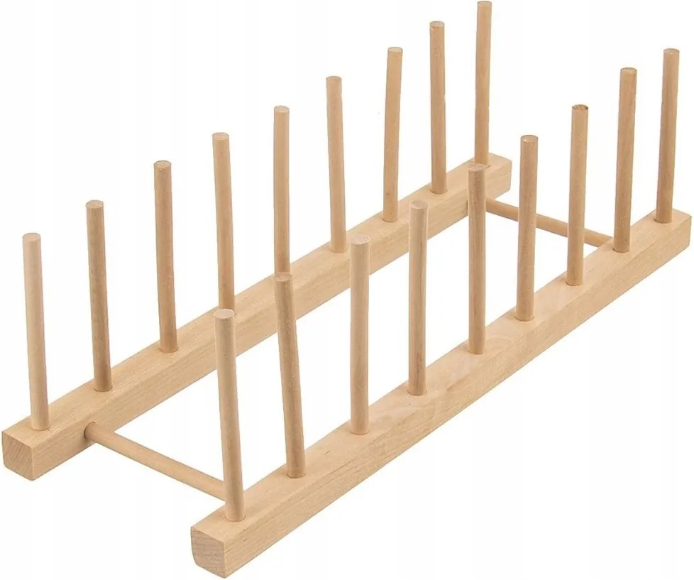 Fedéltartó Állvány Tányérok Konyhai állvány rendszerező fa bambusz