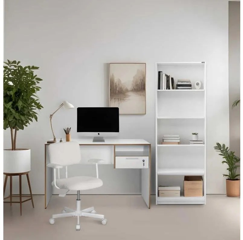 PC asztal Calliope 2 (fehér + tölgy) . 1109391
