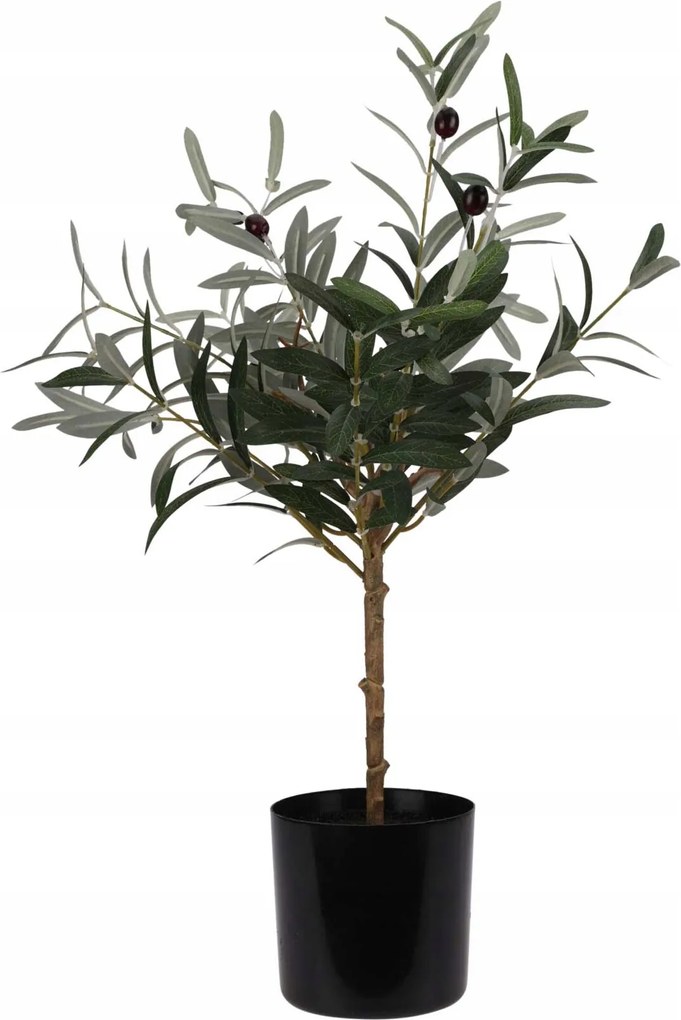 Mesterséges Olajfa Cserépben Szobanövény Zöld 66 cm