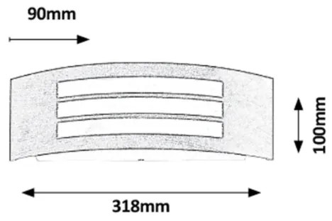 Rabalux 8511 - Roma kültéri fali lámpa 1xE27/14W/230V IP44