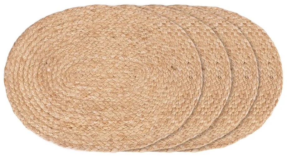Juta tányéralátét szett 4 db-os 35x45 cm Bombay – House Nordic