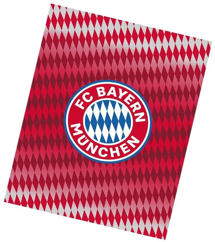 Carbotex FC Bayern München Diamonds futballtakaró, 130 x 170 cm