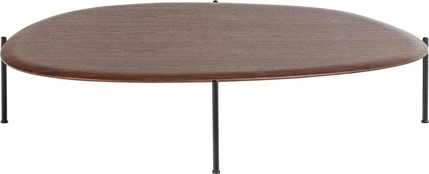 Sötét natúr színű dohányzóasztal 97x121 cm Kota – WOOOD