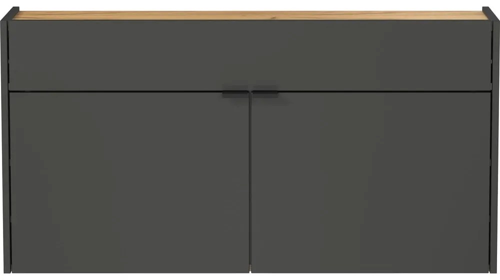 Antracitszürke szekrény 110x57x22 cm Ameca – Germania