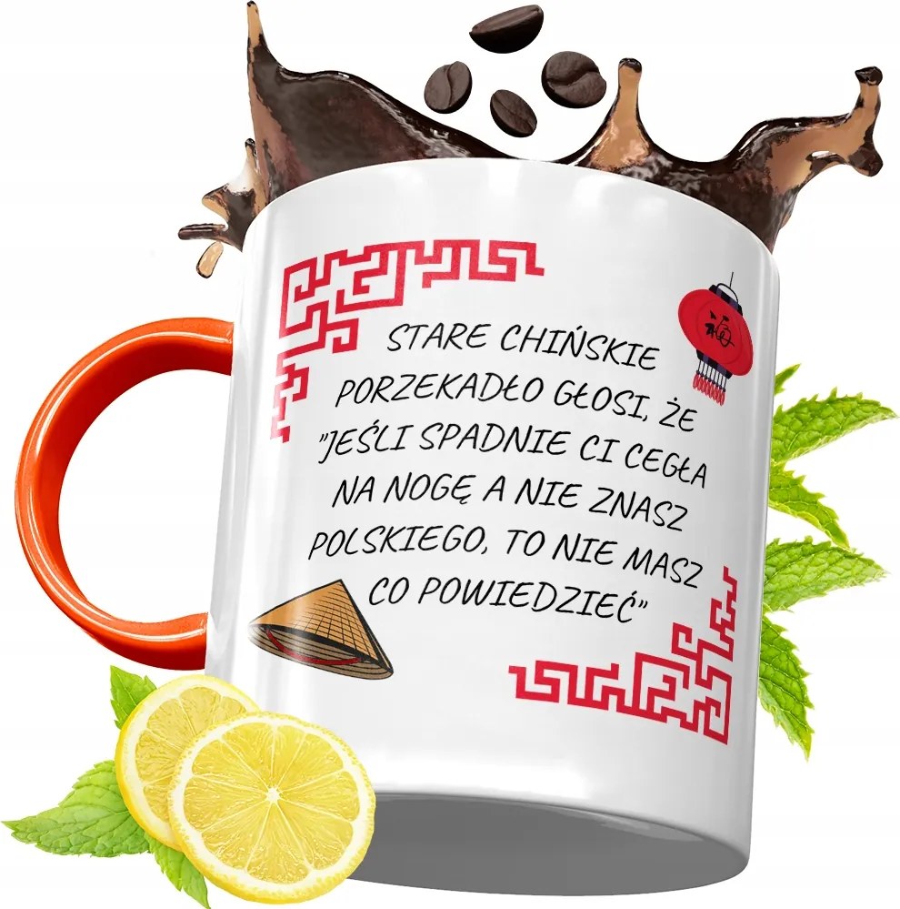 Narancssárga Vicces Bögre Vicces Ajándék fényképes nyomtatással